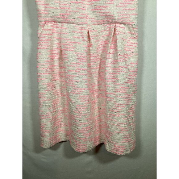 Anthropologie Moulinette Soeurs Tweed Pasteque Dress Size 6 White Pink Wedding - Picture 4 of 11